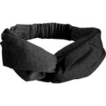 crossed headband broderie anglaise noire - PPMC