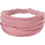 Headscarf headband- Baby size dusty pink lurex gauze - PPMC