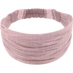 Headscarf headband- child size gaze lurex rose - PPMC