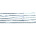 Turbantes elasticos brillo azul gris a rayas - PPMC