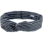 Wire headband retro striped silver dark blue - PPMC