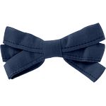 Ribbon bow hair slide navy blue - PPMC