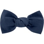 Small bow hair slide navy blue - PPMC