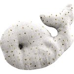 Whale clip white sequined - PPMC