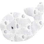 Barrette Baleine broderie anglaise blanche - PPMC