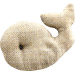 Whale clip  glitter linen - PPMC