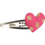 Heart hair-clips feuillage or rose - PPMC