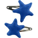 Star hair-clips navy blue - PPMC