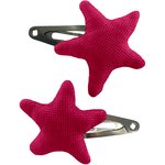 Star hair-clips fuschia - PPMC
