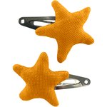 Star hair-clips ochre - PPMC