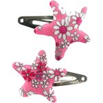 Star hair-clips pink violette - PPMC