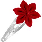 Star flower hairclip red - PPMC