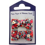 Barrettes clic-clac petits noeuds tapis rouge - PPMC