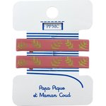 Medium-sized alligator hair clip: feuillage or rose cr061 - PPMC
