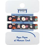  Barrette croco moyenne tapis rouge cr079 - PPMC