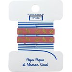 Petite barrette croco feuillage or rose cr061 - PPMC