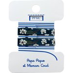 Petite barrette croco paradis bleu cr062 - PPMC