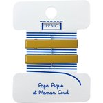 Petite barrette croco ochre - PPMC