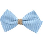 Double cross bow hair slide small oxford blue - PPMC