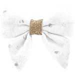 Barrette Mini Noeud Papillon broderie anglaise - PPMC