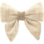Mini bow tie clip  glitter linen - PPMC