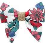 Mini bow tie clip prairie fleurie - PPMC