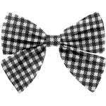Mini bow tie clip vichy noir - PPMC
