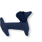 Basset hound hair clip navy blue - PPMC