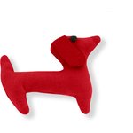 Basset hound hair clip red - PPMC