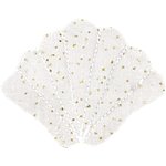 Shell hair-clips white sequined - PPMC