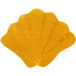 Shell hair-clips yellow ochre - PPMC