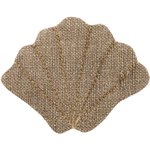 Shell hair-clips copper linen - PPMC