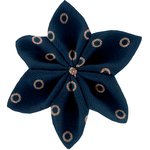 Star flower 4 hairslide bulle bronze marine - PPMC