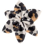 Star flower 4 hairslide leopard - PPMC