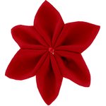 Star flower 4 hairslide red - PPMC