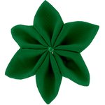 Barrette fleur étoile 4 vert vif - PPMC