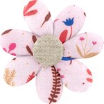Fabrics flower hair clip herbier rose - PPMC