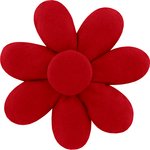 Barrette fleur marguerite rouge - PPMC