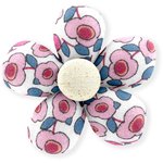 Petite barrette mini-fleur boutons rose - PPMC