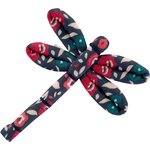 Dragonfly hair slide camelias rubis - PPMC
