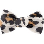 Small bow hair slide leopard - PPMC