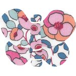 Butterfly hair clip boutons rose - PPMC
