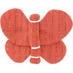 Butterfly hair clip coral lurex gauze - PPMC