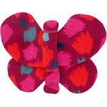 Butterfly hair clip pompons cerise - PPMC