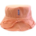 Sun hat adjustable-size T2 gauze pink - PPMC