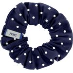Small scrunchie navy blue spots - PPMC