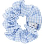 Small scrunchie sky blue gingham - PPMC