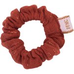 Mini Scrunchie lurex terracotta gauze - PPMC