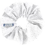 Chouchou broderie anglaise blanche - PPMC
