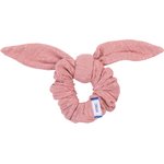 Bunny ear Scrunchie dusty pink lurex gauze - PPMC